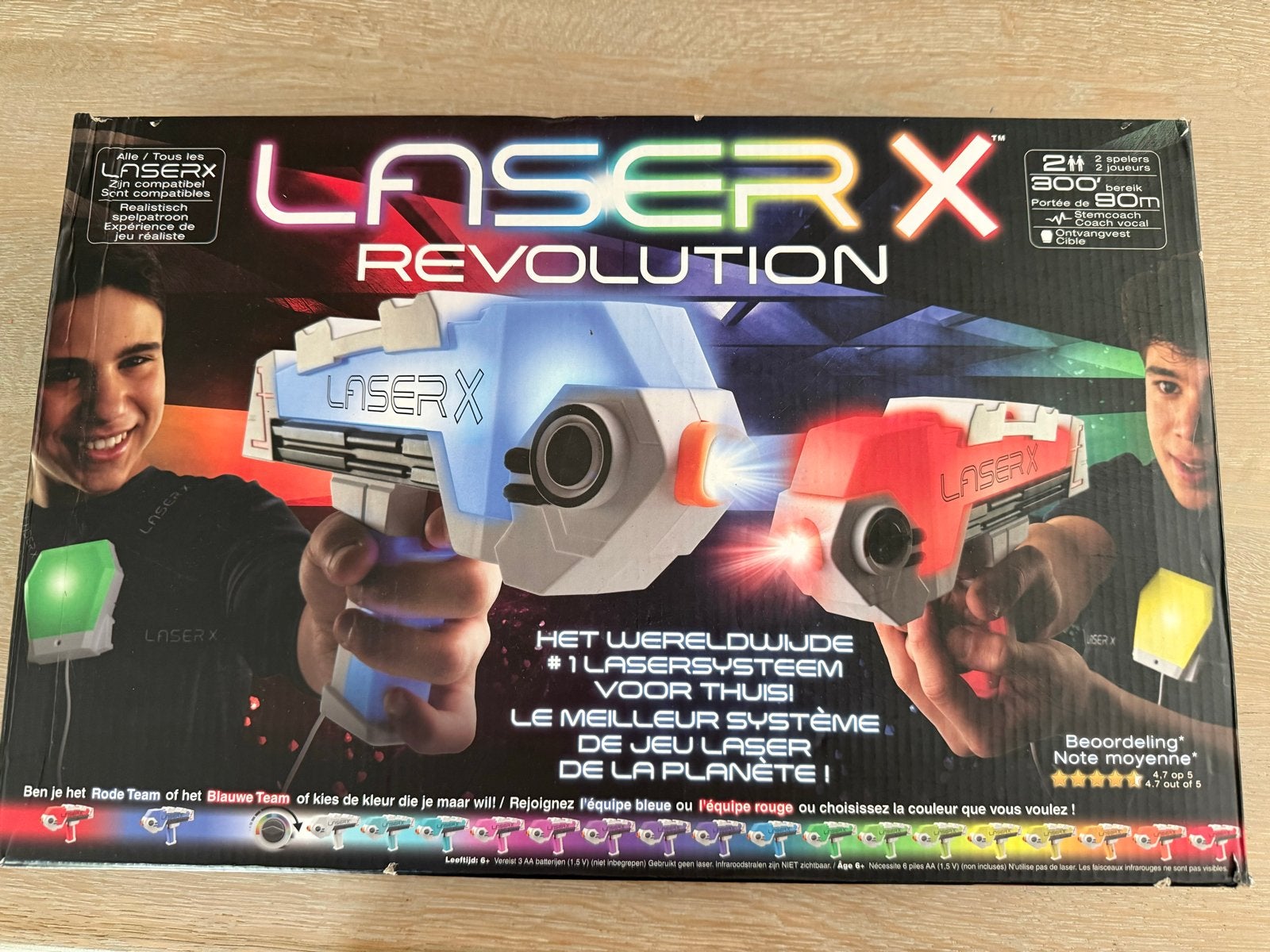 Laser X Revolution Lasergame Set - 2 Blasters, Kinderen en Baby's, Speelgoed | Overig, Ophalen, Zo goed als nieuw, Jongen of Meisje
