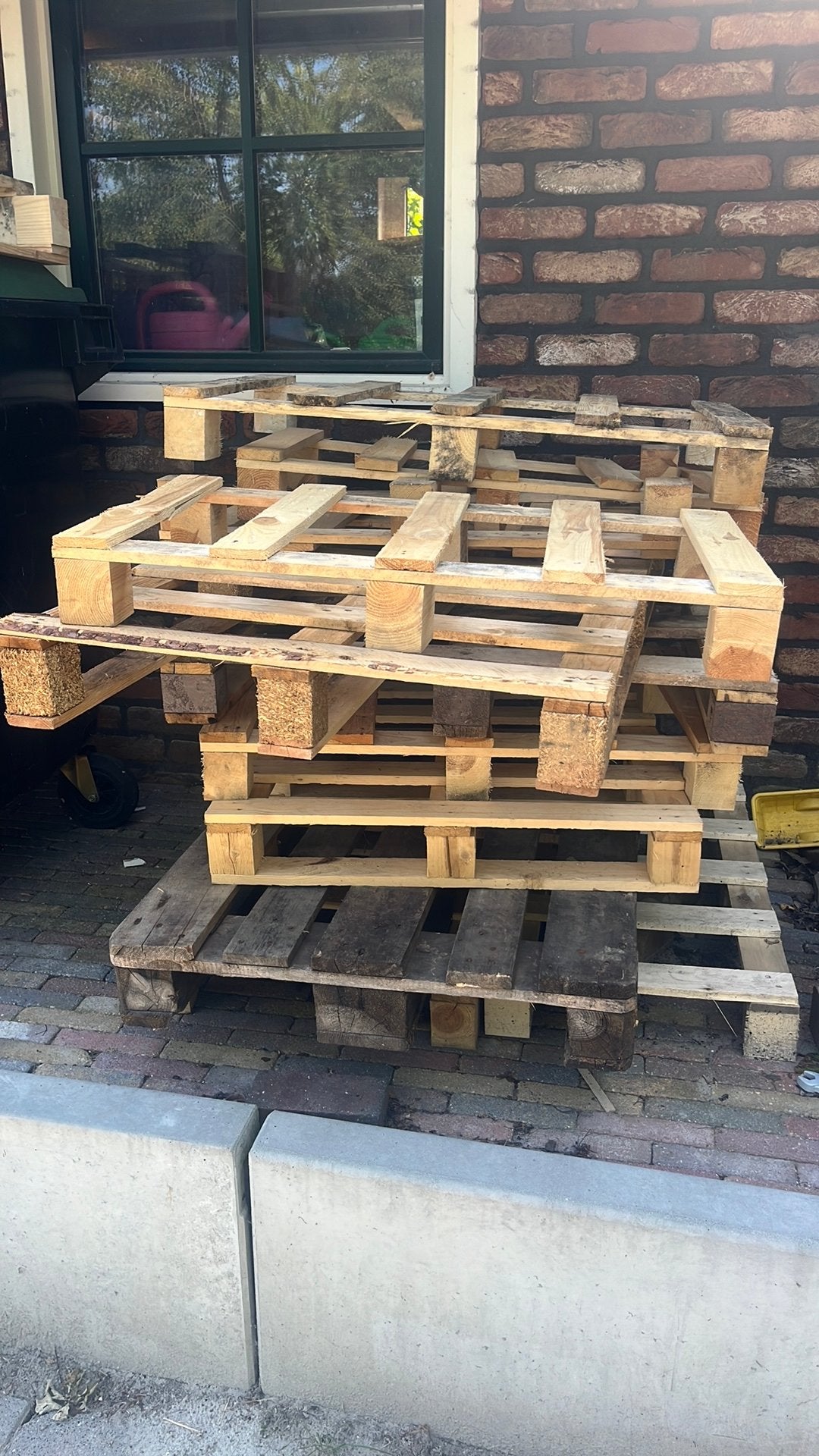Pallets GRATIS, Ophalen, Gebruikt, Pallet, Minder dan 200 cm