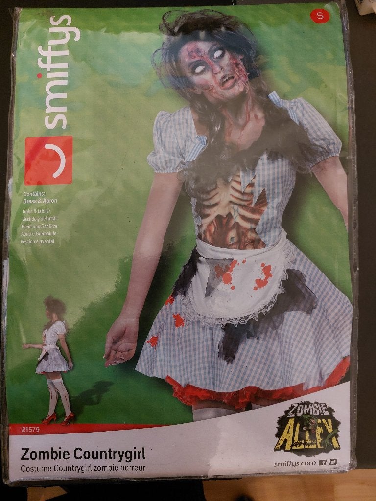 Smiffy's - Zombie Country Girl - Maat S, Kleding | Dames, Nieuw, Ophalen of Verzenden, Halloween, Maat 36 (S)