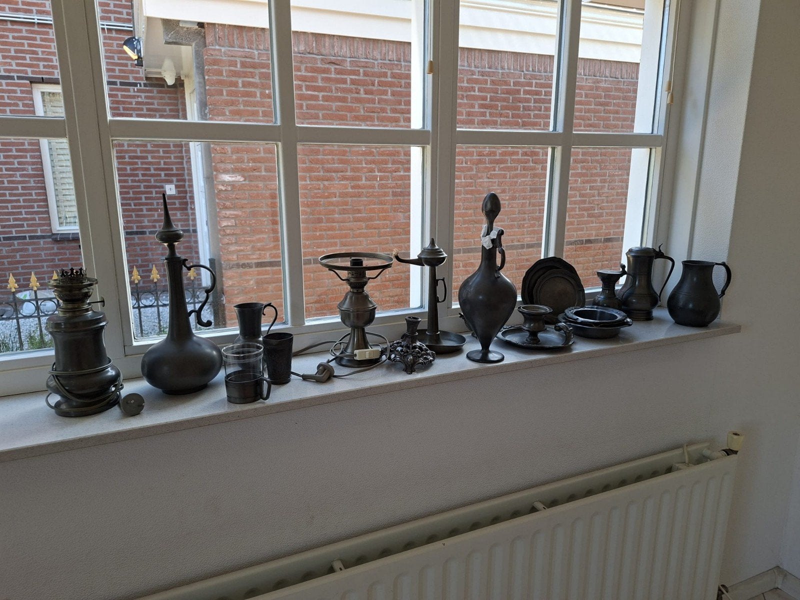 Antieke tinnen collectie: diverse voorwerpen, Antiek en Kunst, Antiek | Tin, Ophalen