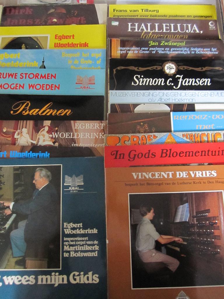 40 x LP Instrumentaal Orgel Psalmen, Gezangen + platenspeler, Inclusief binnenhoes, Ophalen, Gebruikt, 12 inch