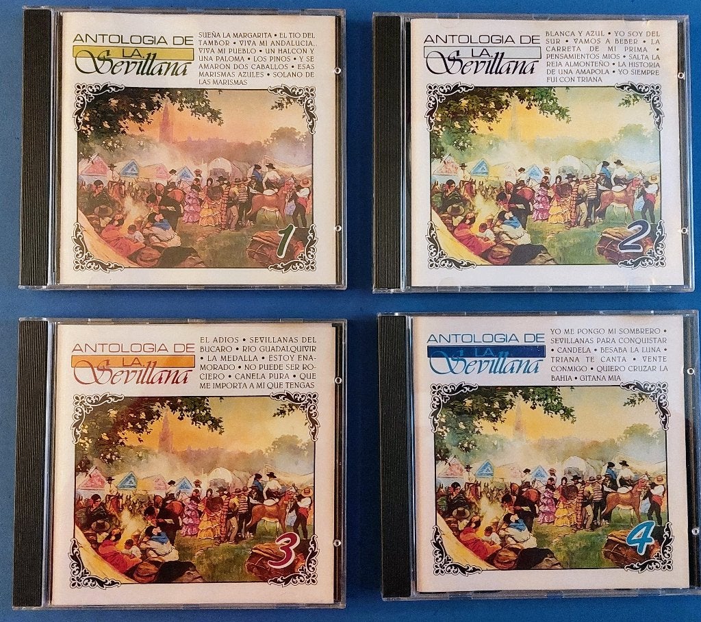 Vier cd's Spanje Sevilla, Speciale editie, Ophalen of Verzenden, Zo goed als nieuw, Overige typen