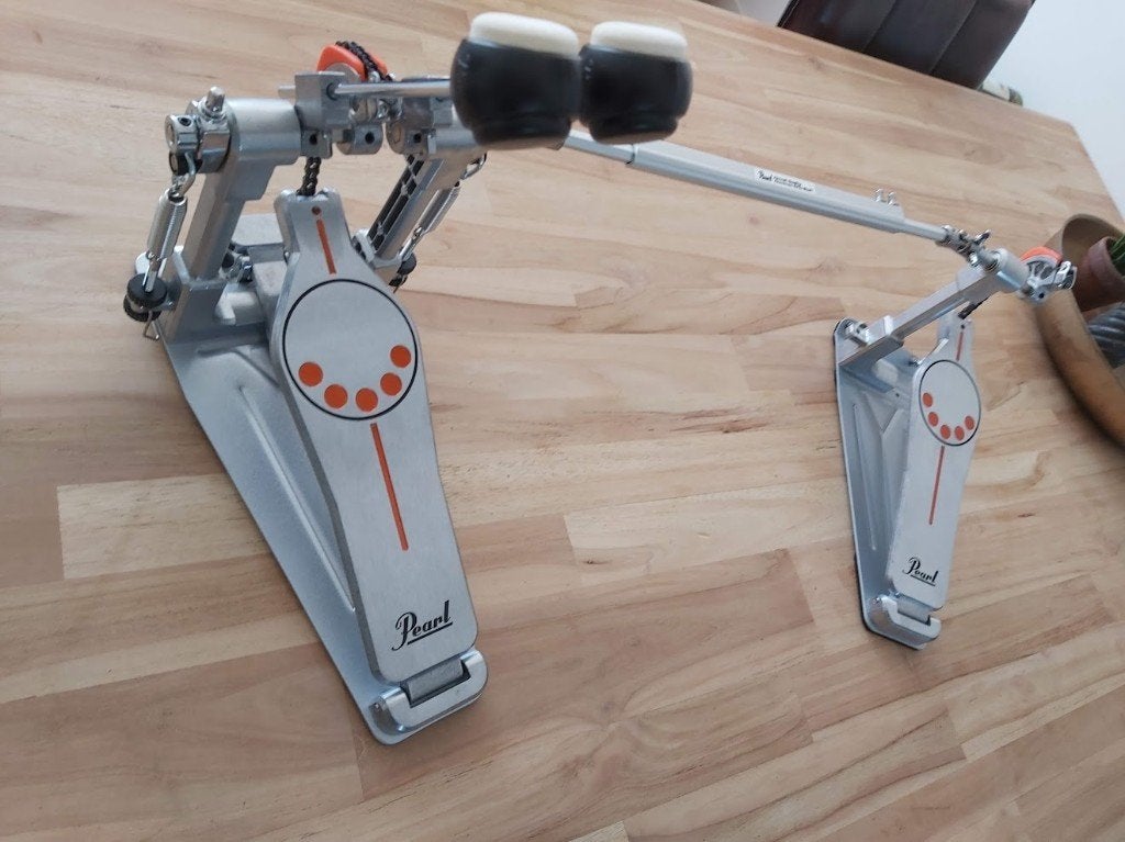Pearl P932L Demonator double bass pedal links, Muziek en Instrumenten, Ophalen, Zo goed als nieuw, Pearl
