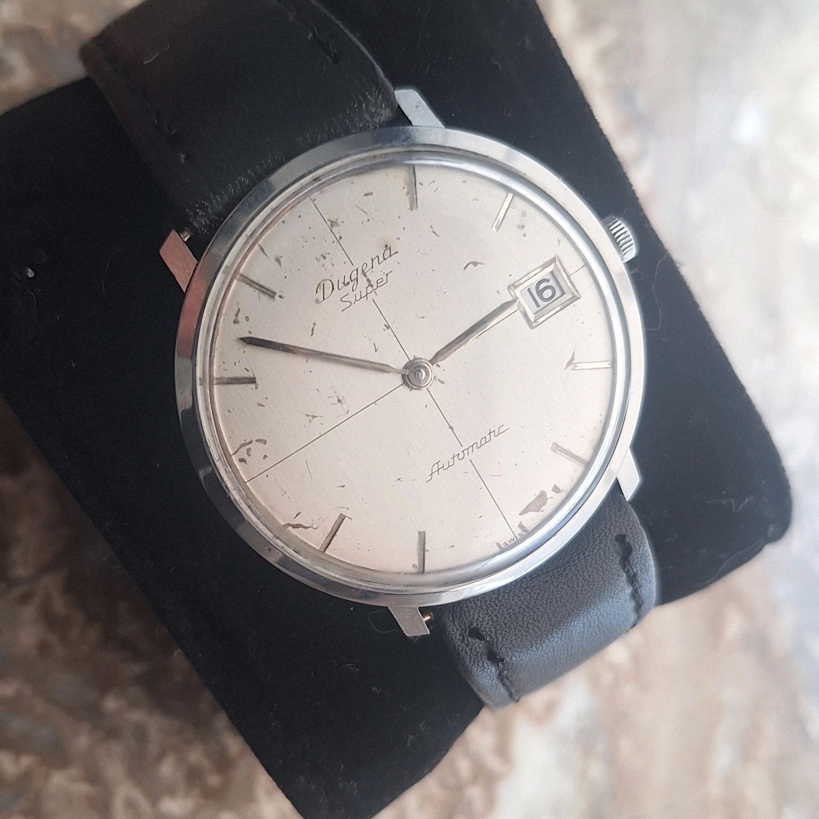 Dugena Super Planetary Automatic (microrotor), Overige merken, Staal, Met bandje, Polshorloge