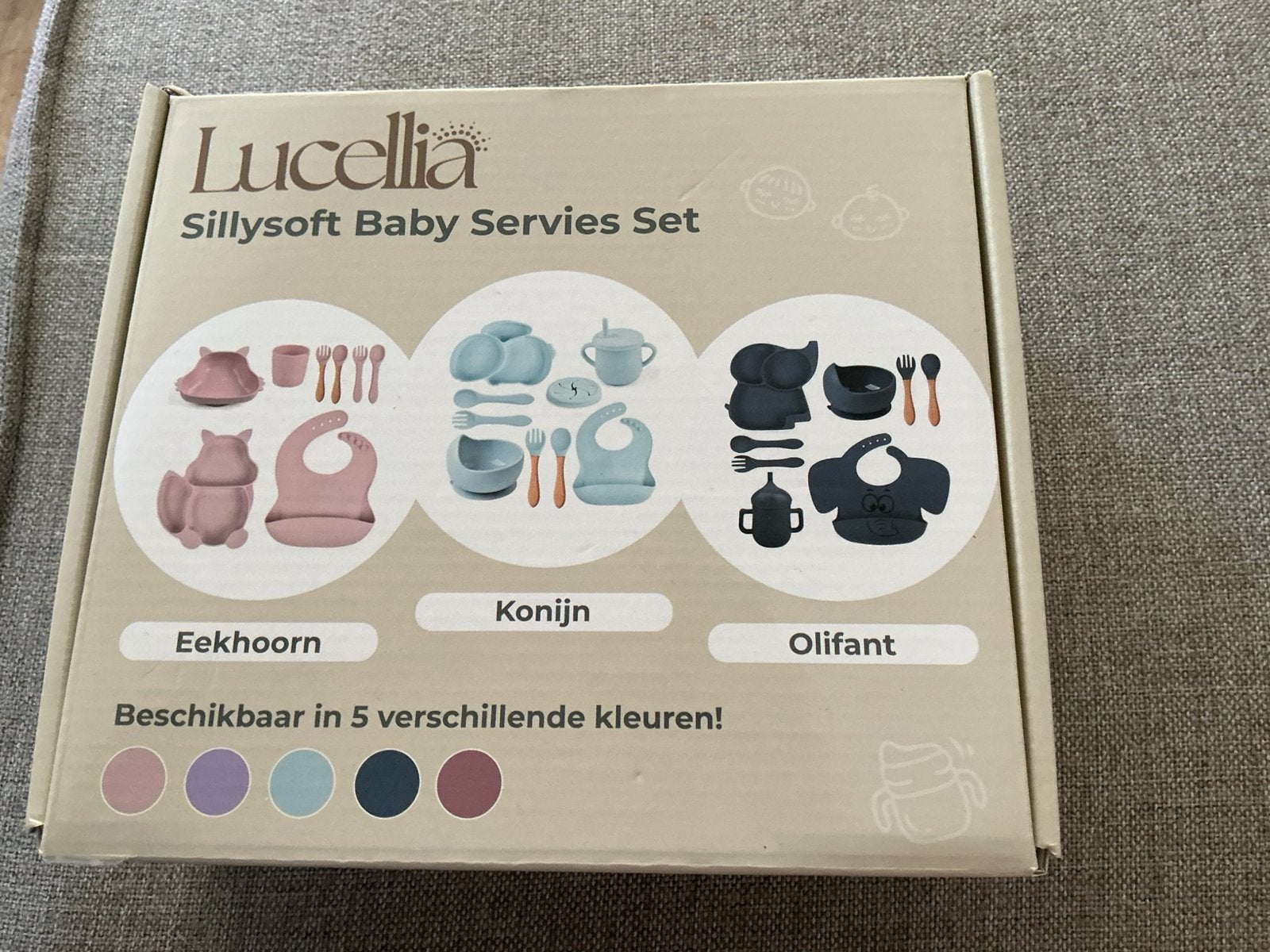 Lucellia baby servies set, Ophalen of Verzenden, Nieuw, Overige typen, Overige merken