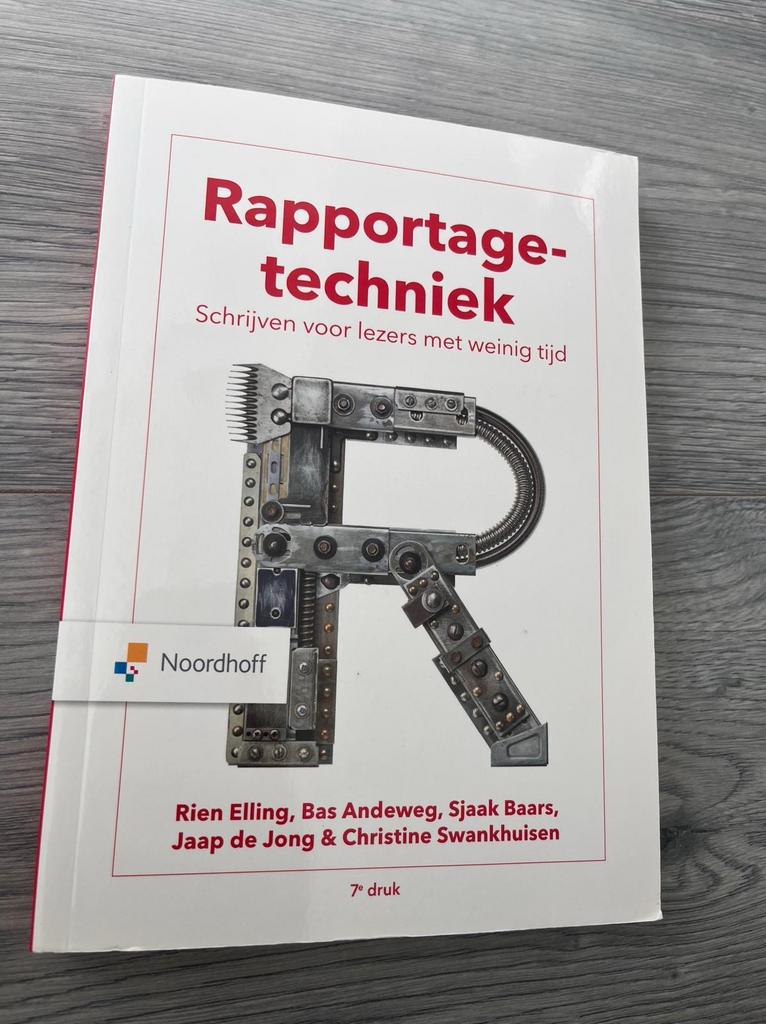 Rapportagetechniek - Schrijven voor lezers met weinig tijd, Boeken, Studieboeken en Cursussen, Ophalen of Verzenden, Beta, Nieuw