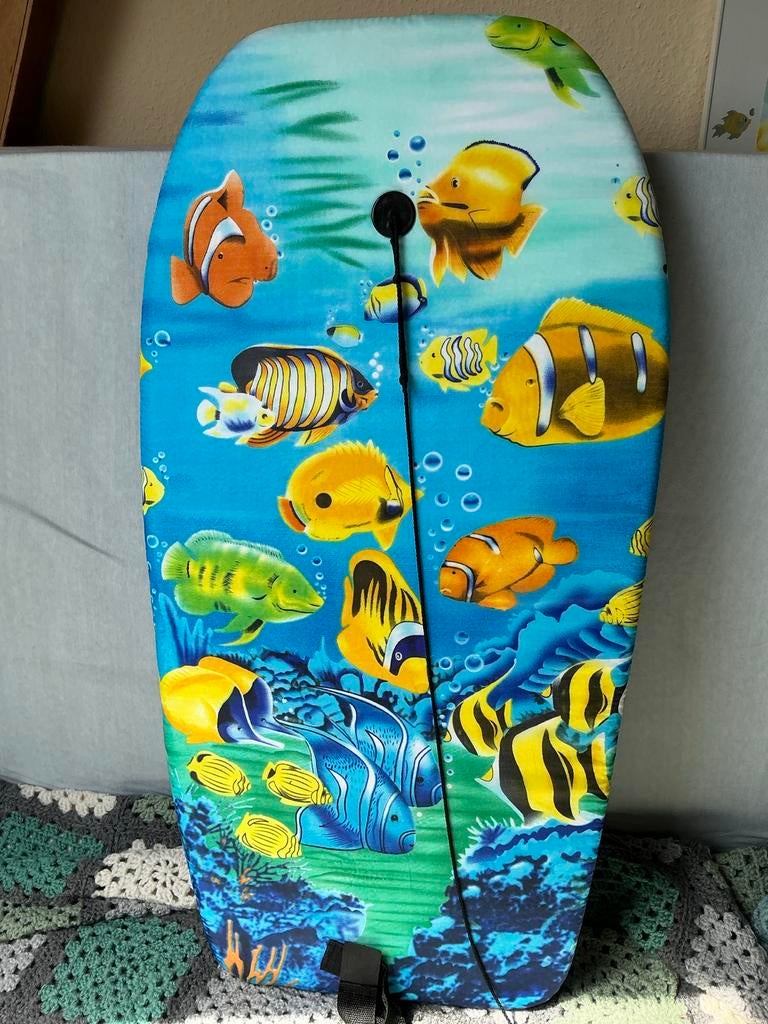 Bodyboard met vrolijke vissenprint, Ophalen, Zo goed als nieuw, Overige typen, Met koord