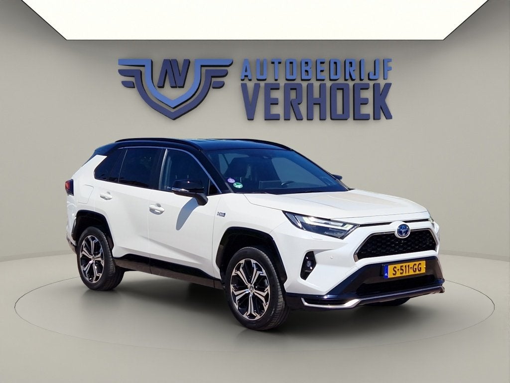 Toyota RAV4 2.5 Plug-in Hybrid AWD Bi-Tone Plus Trekhaak- Le, Auto's, Toyota, Bedrijf, Te koop, Rav4, 360° camera, ABS, Achteruitrijcamera