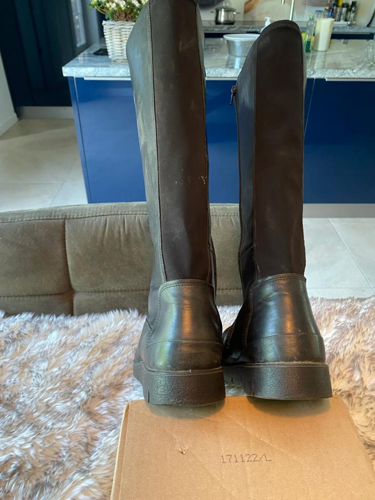 Eco echt lederen laarzen maat 41, Kleding | Dames, Schoenen, Ophalen of Verzenden, Zo goed als nieuw, Zwart, Hoge laarzen