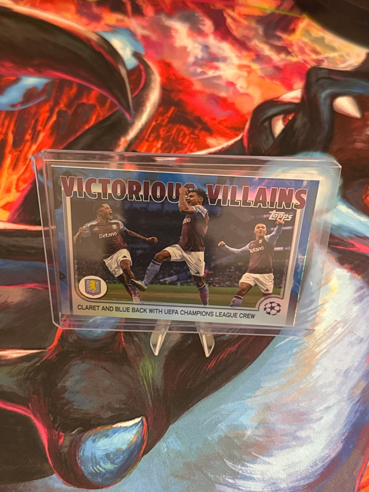 Topps Victorious Villains UEFA Champions League Kaart, Ophalen of Verzenden, Zo goed als nieuw, Plaatje