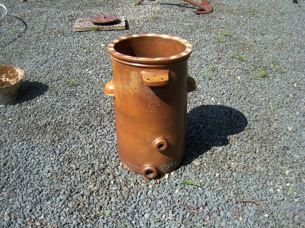 pot, Tuin en Terras, Ophalen, Rond, Zo goed als nieuw, Aardewerk