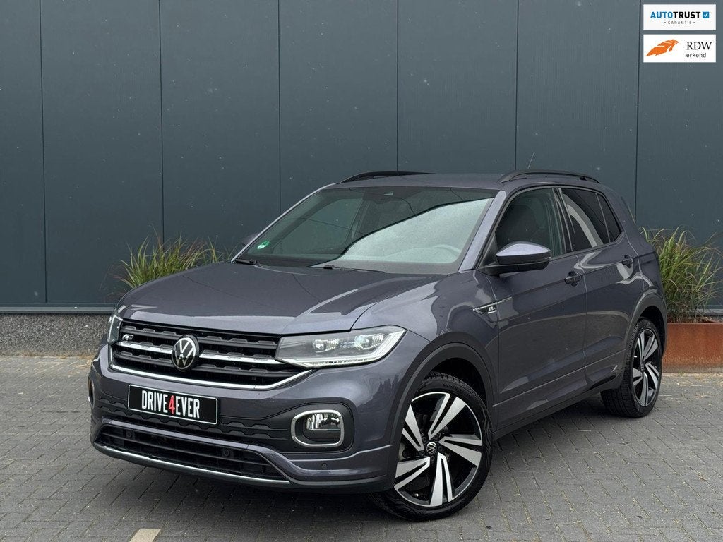 Volkswagen T-Cross 1.0 TSI 3x R-Line DSG | NAVI | LED | CAME, Auto's, Volkswagen, T-Cross, Gebruikt, Met garantie (alle), Leder en Stof