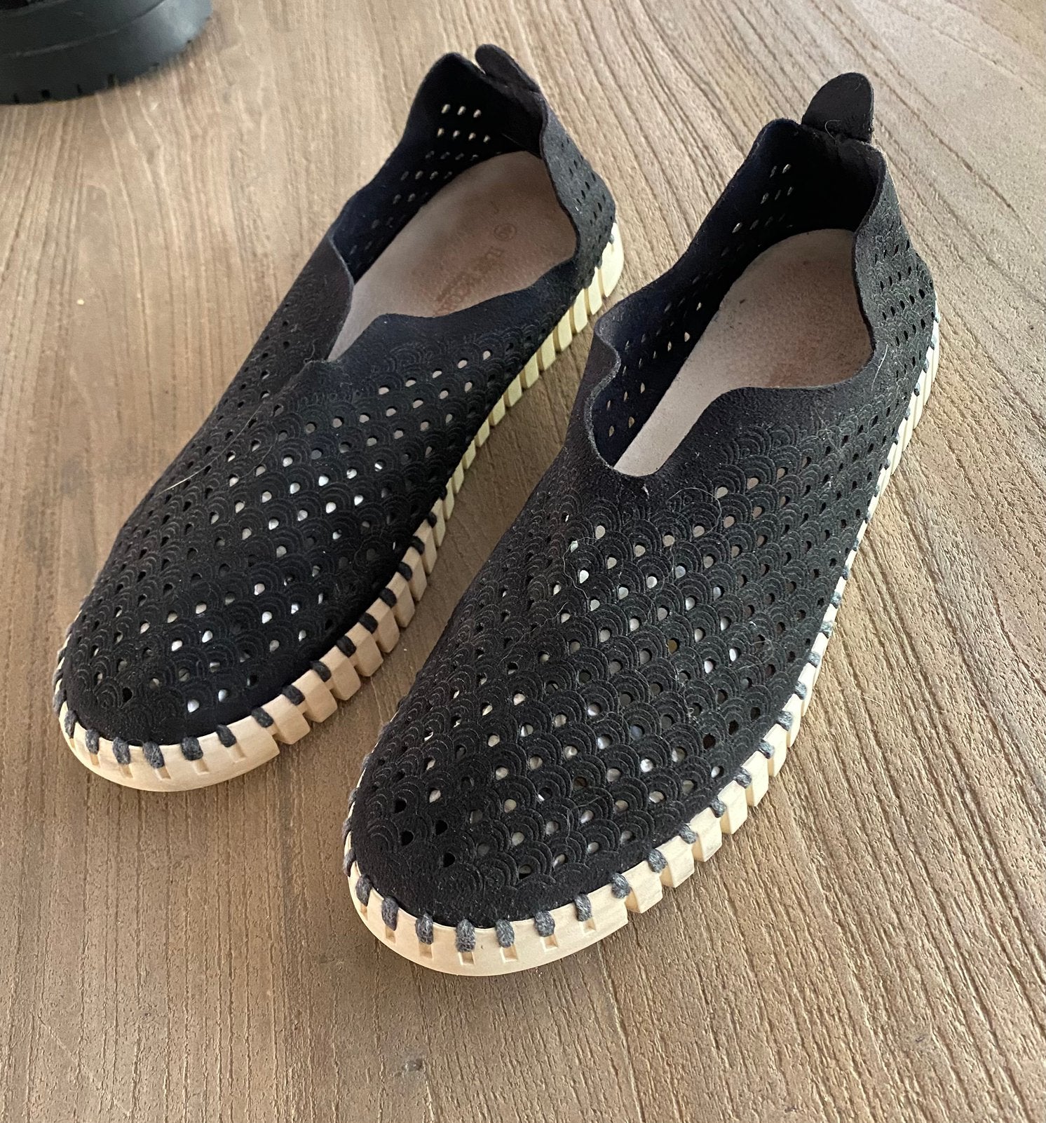 Zwarte Ilse Jacobsen tulip schoenen maat 40, Ophalen of Verzenden, Zo goed als nieuw, Zwart, Instappers