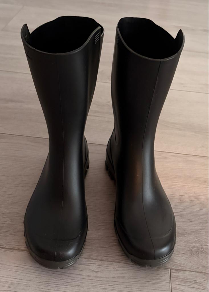 Zwarte Solognac regenlaarzen Decathlon maat 37/38, Ophalen, Zo goed als nieuw
