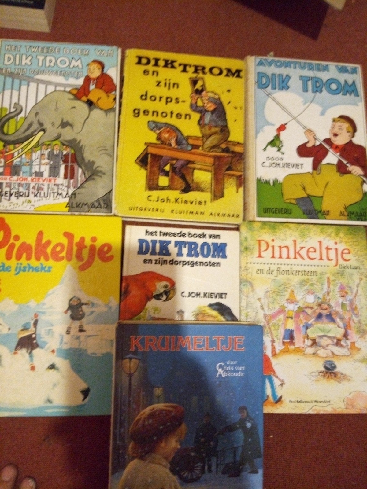 Vintage Kinderboeken: Dik Trom, Pinkeltje, Kruimeltje, Ophalen of Verzenden, Gelezen, C. Joh. Kieviet, Dick Laan, Chris van Abkoude