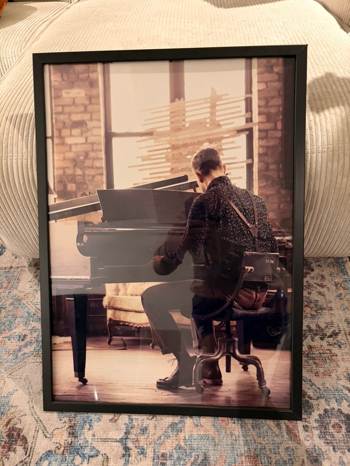 Poster pianist voor aan de muur 53x73cm, Ophalen, Zo goed als nieuw