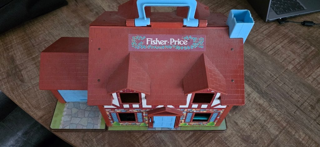vintage Fisher-Price poppenhuis, Ophalen of Verzenden, Gebruikt, Speelset