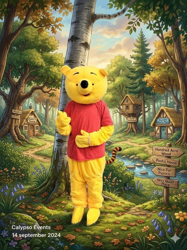 Winnie The Pooh, Ophalen of Verzenden, Zo goed als nieuw, Verjaardag