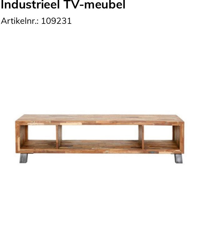 Eleonora Havana TV-meubel - Zo goed als nieuw, Huis en Inrichting, Ophalen, Zo goed als nieuw, 200 cm of meer, Minder dan 100 cm