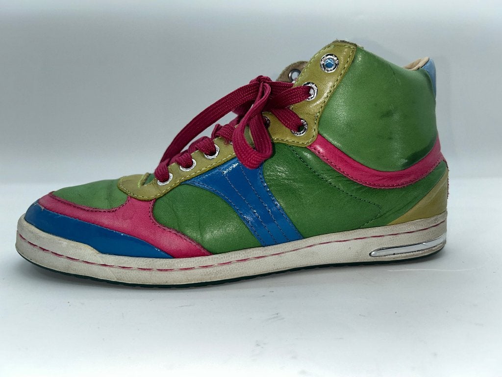 Dolce Gabana, maat 37 vrolijk gekleurde vintage sneakers., Verzenden, Sneakers of Gympen, Dolce Gabana, Gedragen