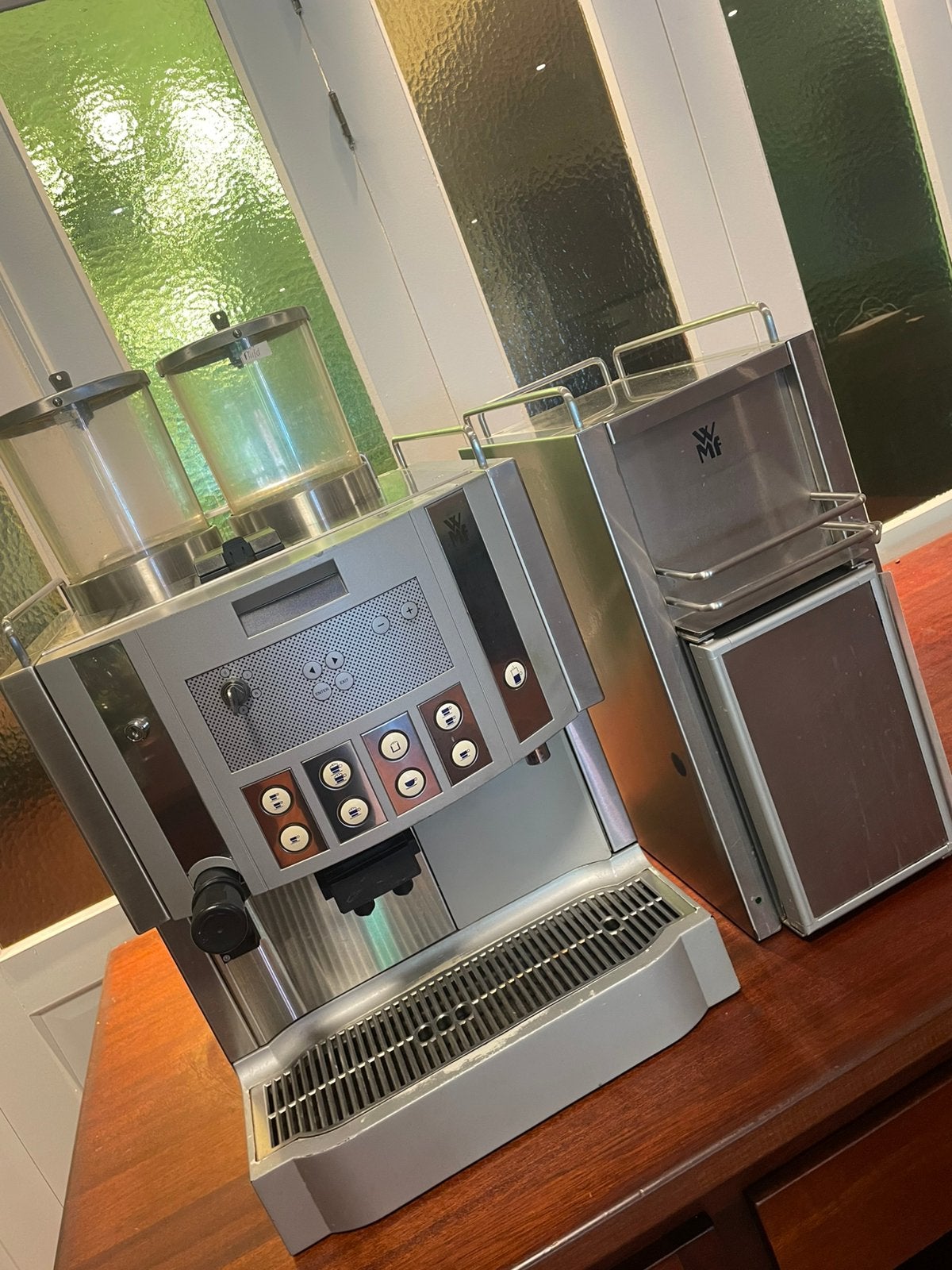 WMF bistro combi koffie/espressomachine, 10 kopjes of meer, Ophalen of Verzenden, Zo goed als nieuw, Koffiemachine