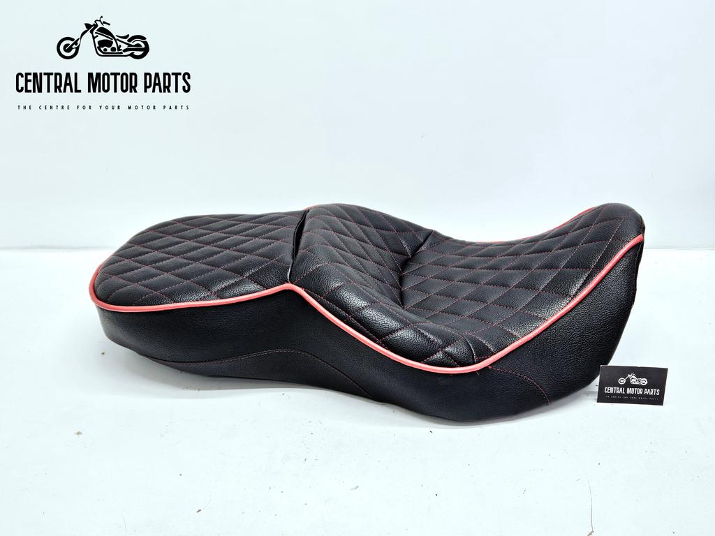 Duo Zadel Rood Diamond Stitched Touring 1997-2008, Motoren, Onderdelen | Harley-Davidson, Niet ingevuld, Gebruikt, Niet ingevuld