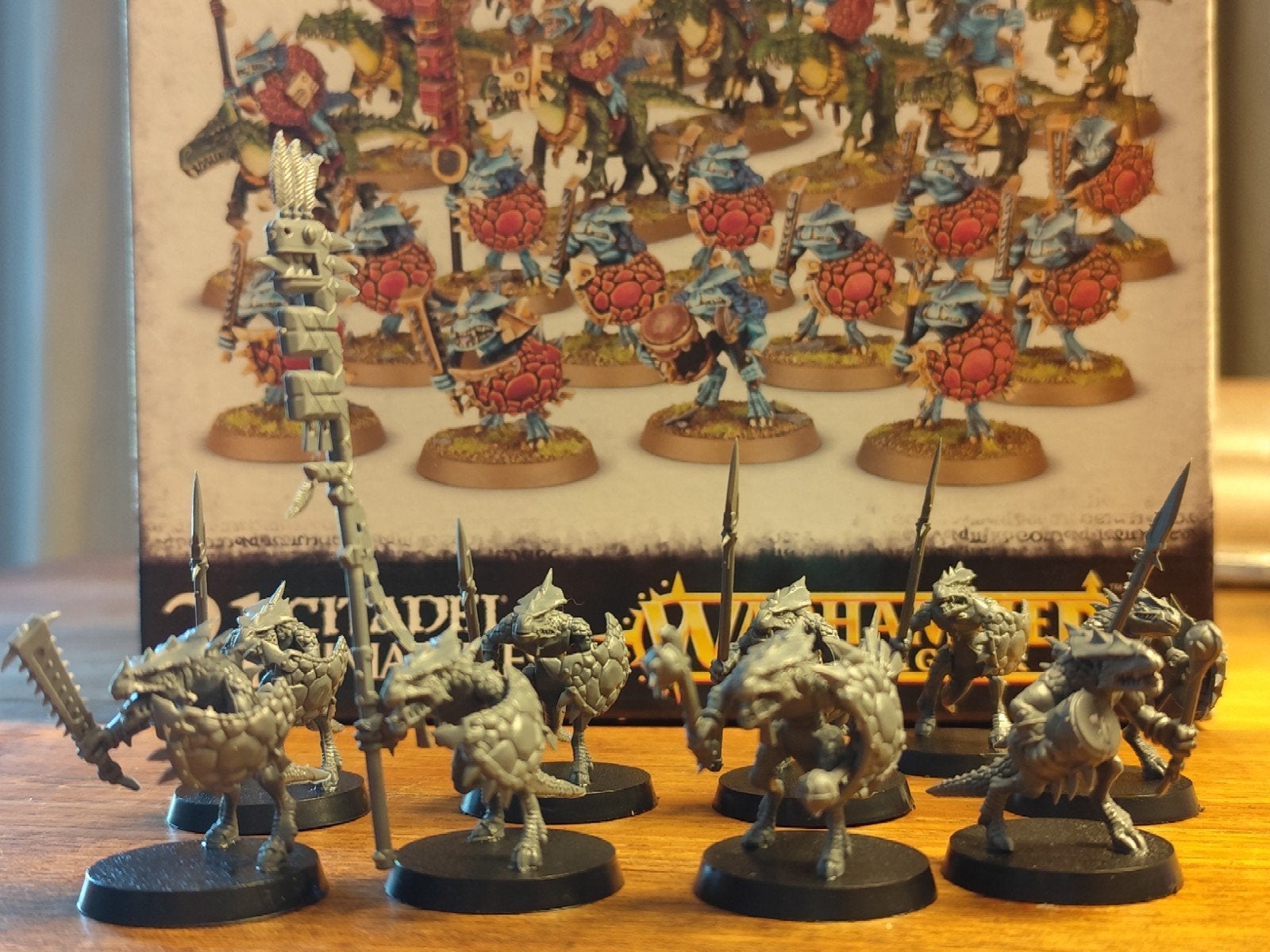 Warhammer Age of Sigmar Citadel Seraphon Miniatures - Saurus, Gebruikt, Figuurtje(s), Warhammer, Ophalen of Verzenden