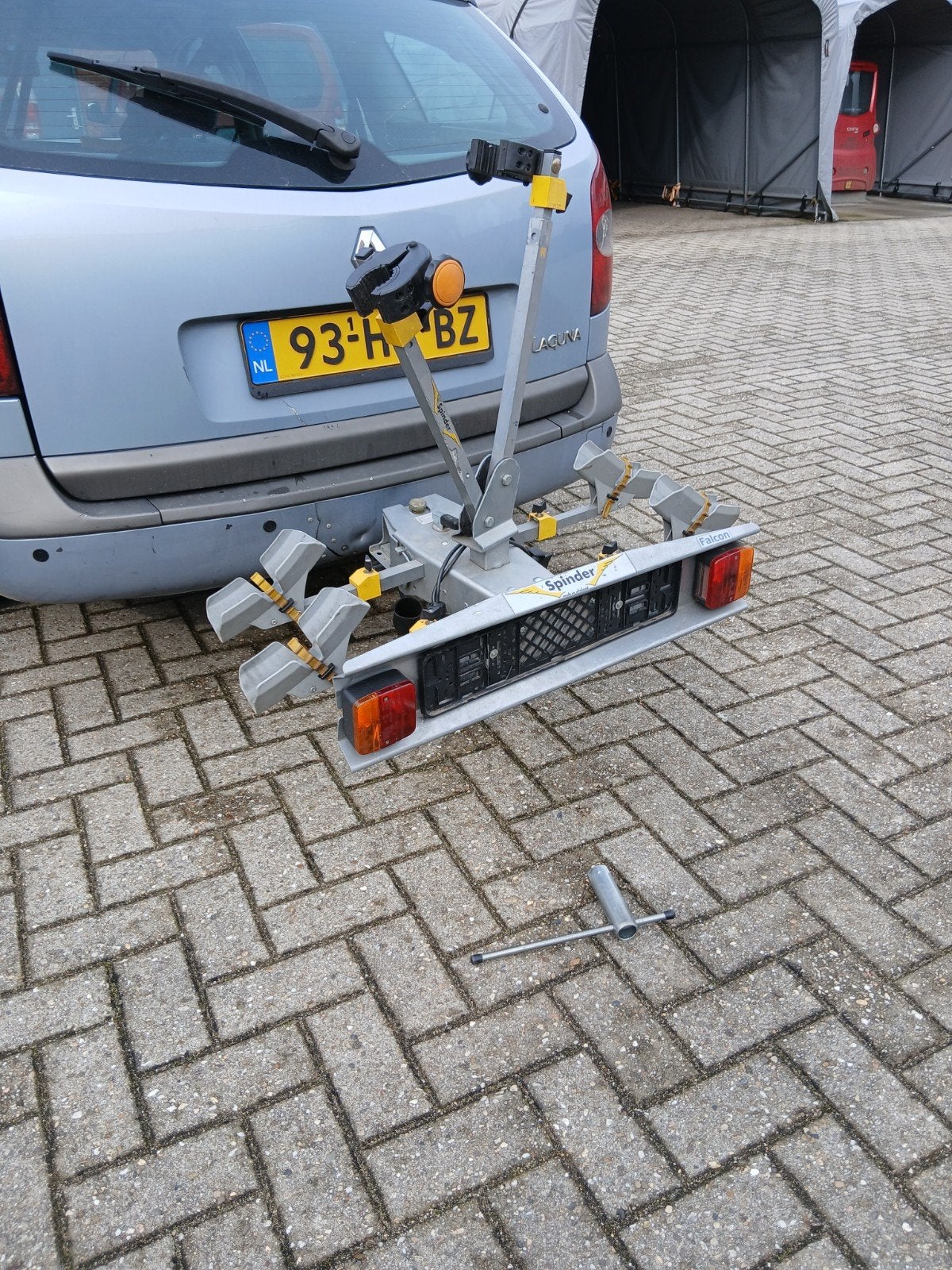 solide fietsdrager e- bike drager, Auto diversen, Fietsendragers, Trekhaakdrager, 2 fietsen, Elektrische fiets, Ophalen