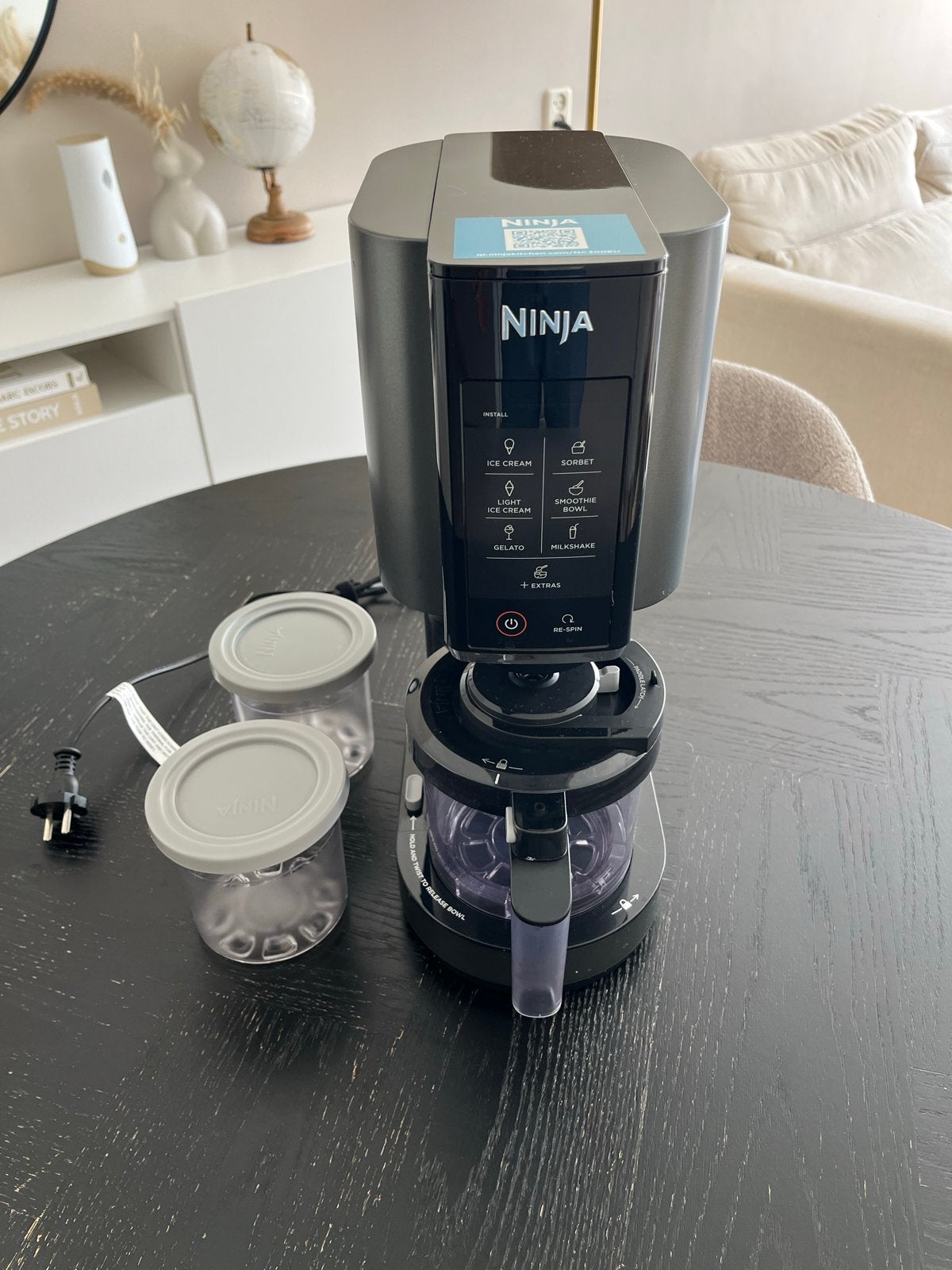 Ninja Creami IJsmachine, Witgoed en Apparatuur, IJsmachines, Ophalen of Verzenden, Zo goed als nieuw, Zelfvriezend