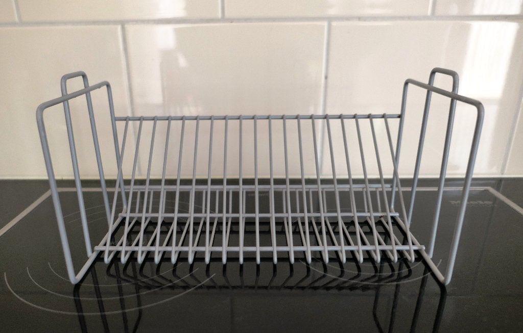 IKEA VINK CD-rek - Jaren 80/90 Retro Draadstaal (Grijs), Minder dan 25 discs, Ophalen of Verzenden, Zo goed als nieuw, Metaal