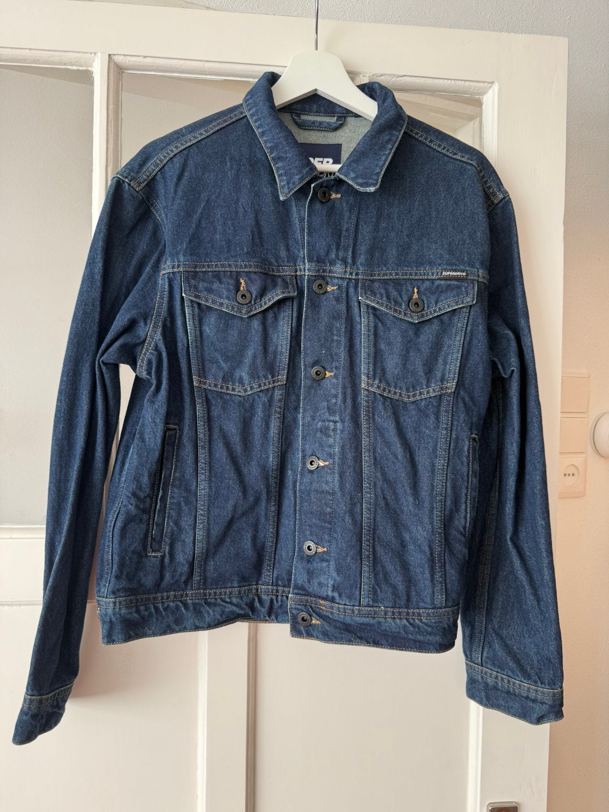 Superdry Jeans Jack Jas Maat Large L Spijkerjas Spijkerjasje, Ophalen of Verzenden, Zo goed als nieuw, Maat 52/54 (L), Blauw