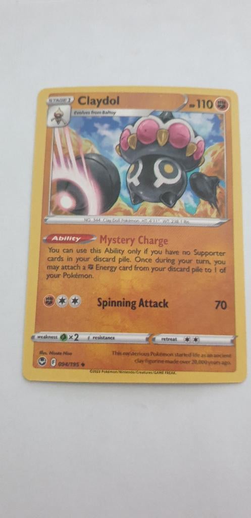 3001 pokemon 094/195 claydol, Verzenden, Nieuw