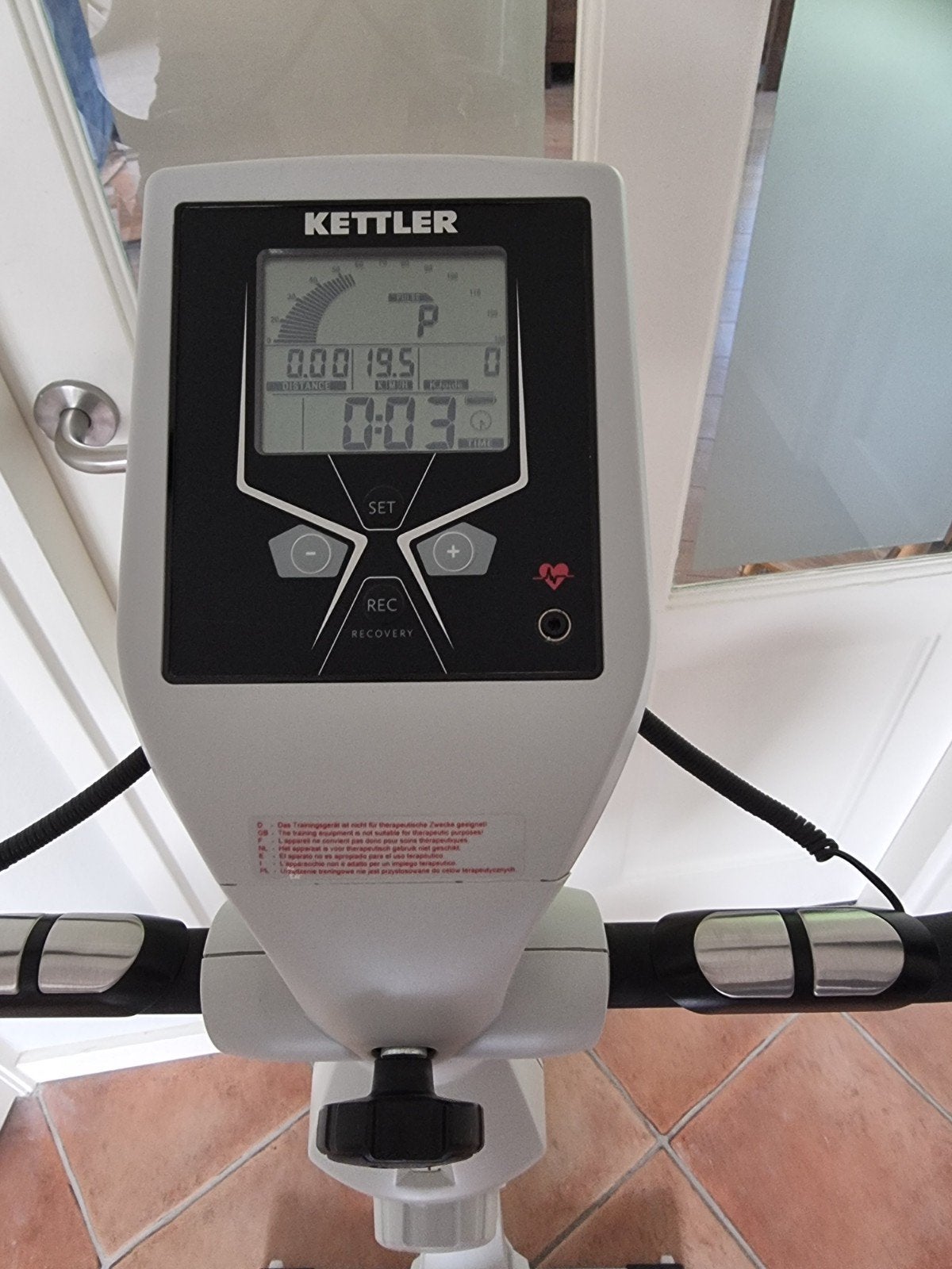 Kettler hometrainer. Lage instap. Max.130 kg. Revalidatie., Ophalen, Zo goed als nieuw, Hometrainer