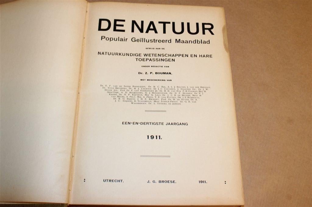 De Natuur — Complete Jaargang 1911, Antiek en Kunst, Ophalen of Verzenden
