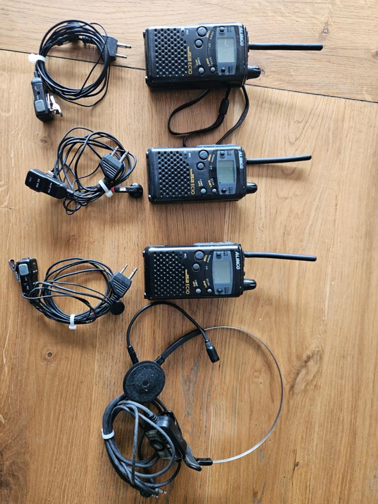 Alinco EC10Prof. UHF FM-transceivers met accessoires., Ophalen of Verzenden