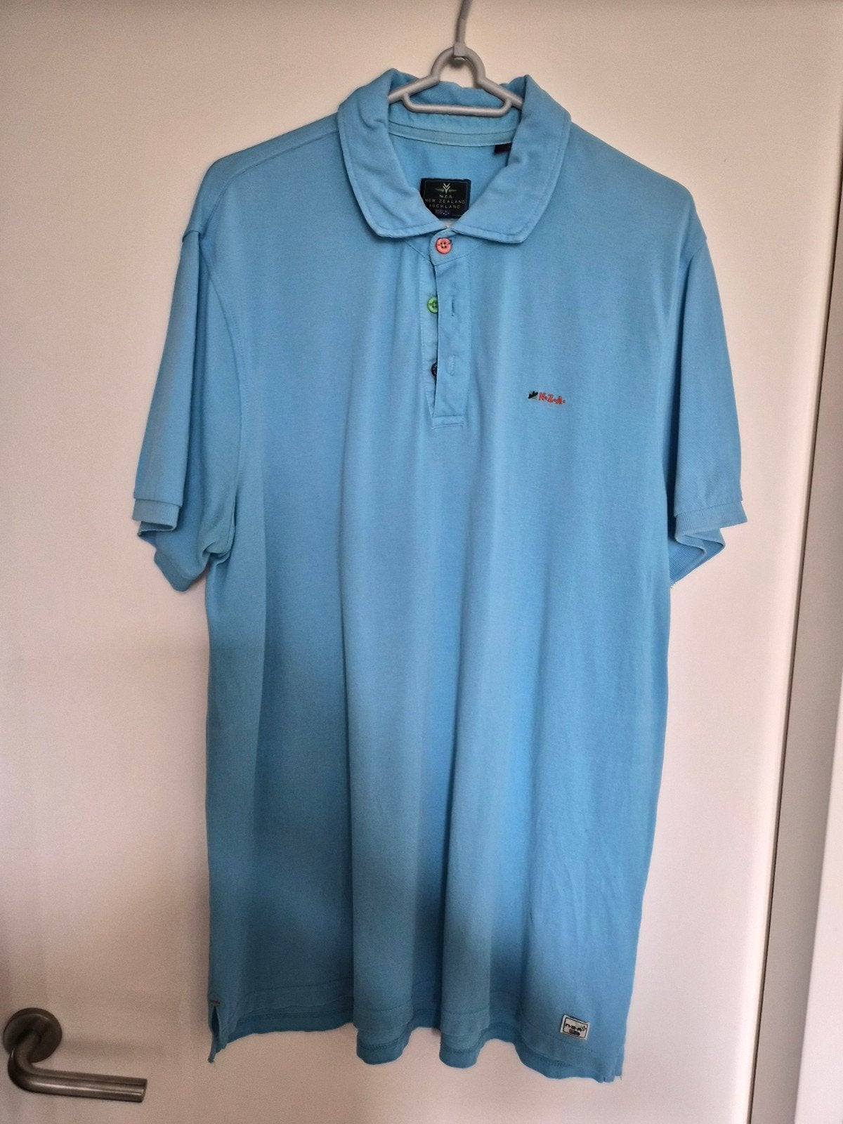 New Zealand Auckland polo maat XL, Ophalen of Verzenden, Zo goed als nieuw, Maat 56/58 (XL), Blauw