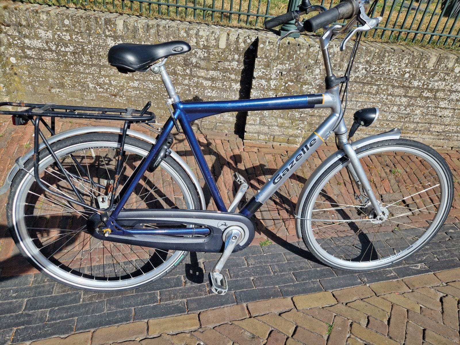 Gazelle fiets, 56 cm framehoogte, in goede staat, Ophalen, Terugtraprem, Gebruikt, Versnellingen