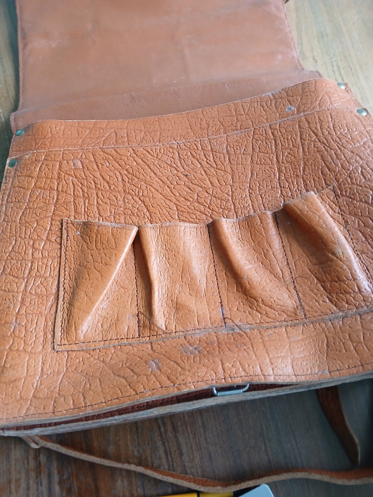 Nieuwe lederen tas, nooit gebruikt, Ophalen of Verzenden, Nieuw, Bruin, Handtas