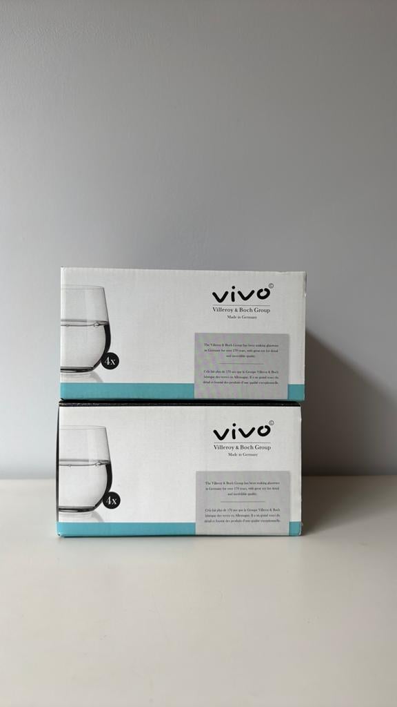 8x waterglazen van Villeroy & Boch NIEUW, Ophalen, Glas of Glazen, Nieuw, Glas