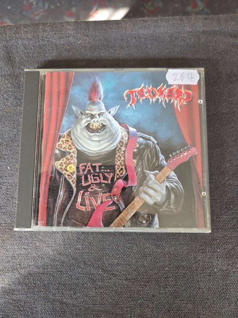 Tankard - Fat, Ugly & Live CD, Cd's en Dvd's, Cd's | Hardrock en Metal, Gebruikt, Ophalen of Verzenden