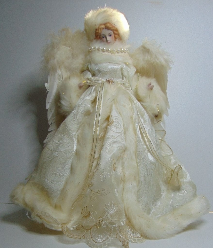 Mooie vintage Kerst engel Goodwill M&G 43 cm, Ophalen of Verzenden, Gebruikt
