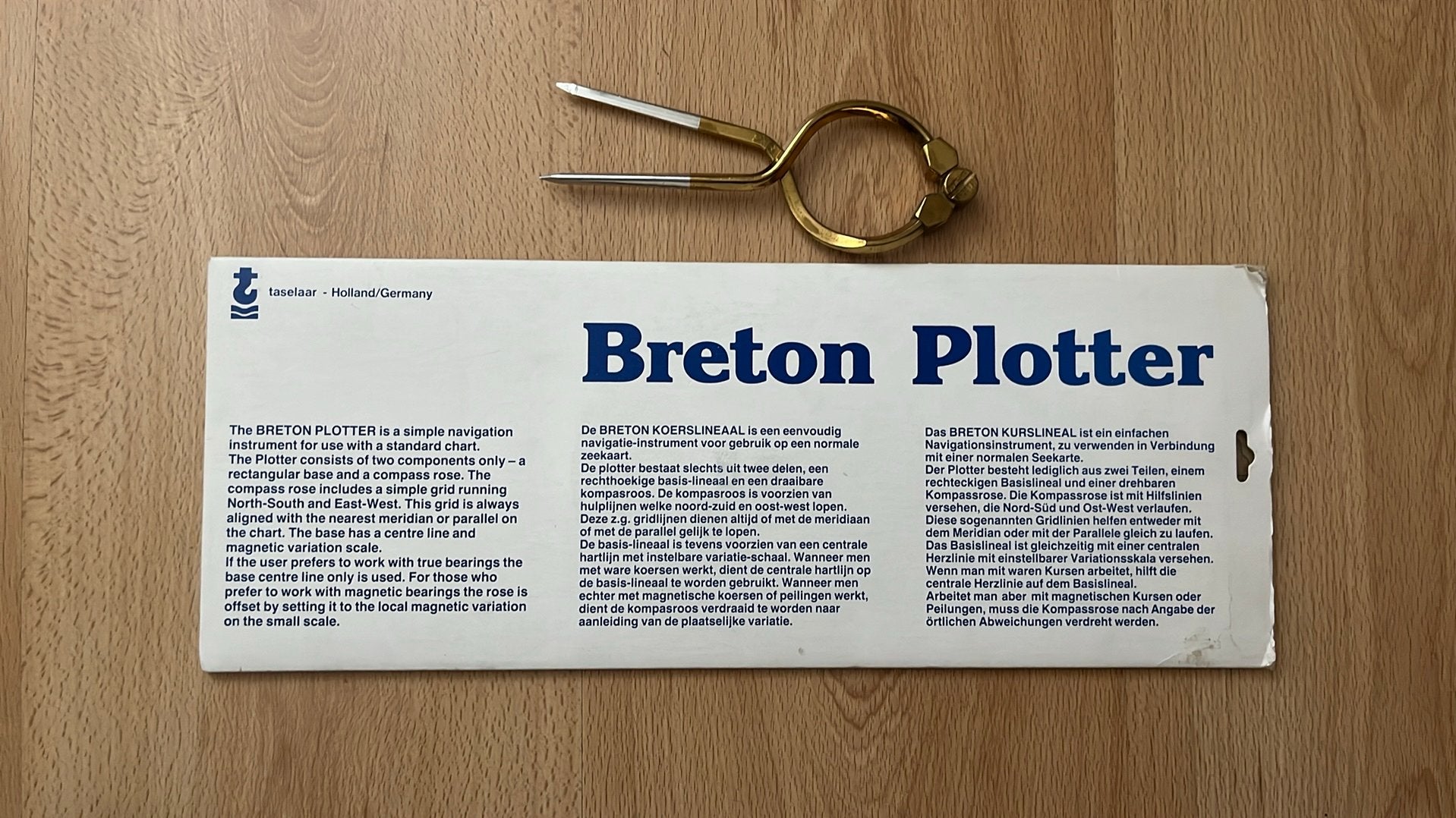 Breton Plotter + Passer - Navigatiehulp watersport, Watersport en Boten, Ophalen of Verzenden, Zo goed als nieuw, Overige typen