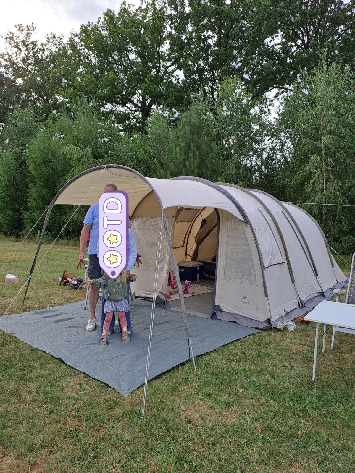 Tunneltent Bardani Villanova 320 Prestige, Caravans en Kamperen, Tenten, Ophalen, Gebruikt, Tot en met 4