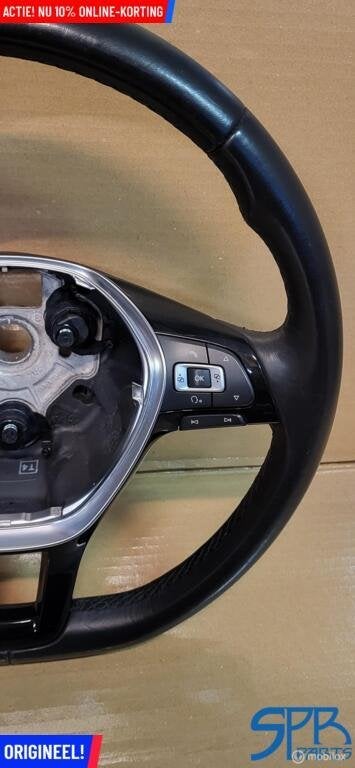 Vw TIGUAN 5NA LEDER STUUR ACC MODE MF LEER STUURWIEL GEBRUIK, Gebruikt, Volkswagen, Ophalen of Verzenden, Volkswagen