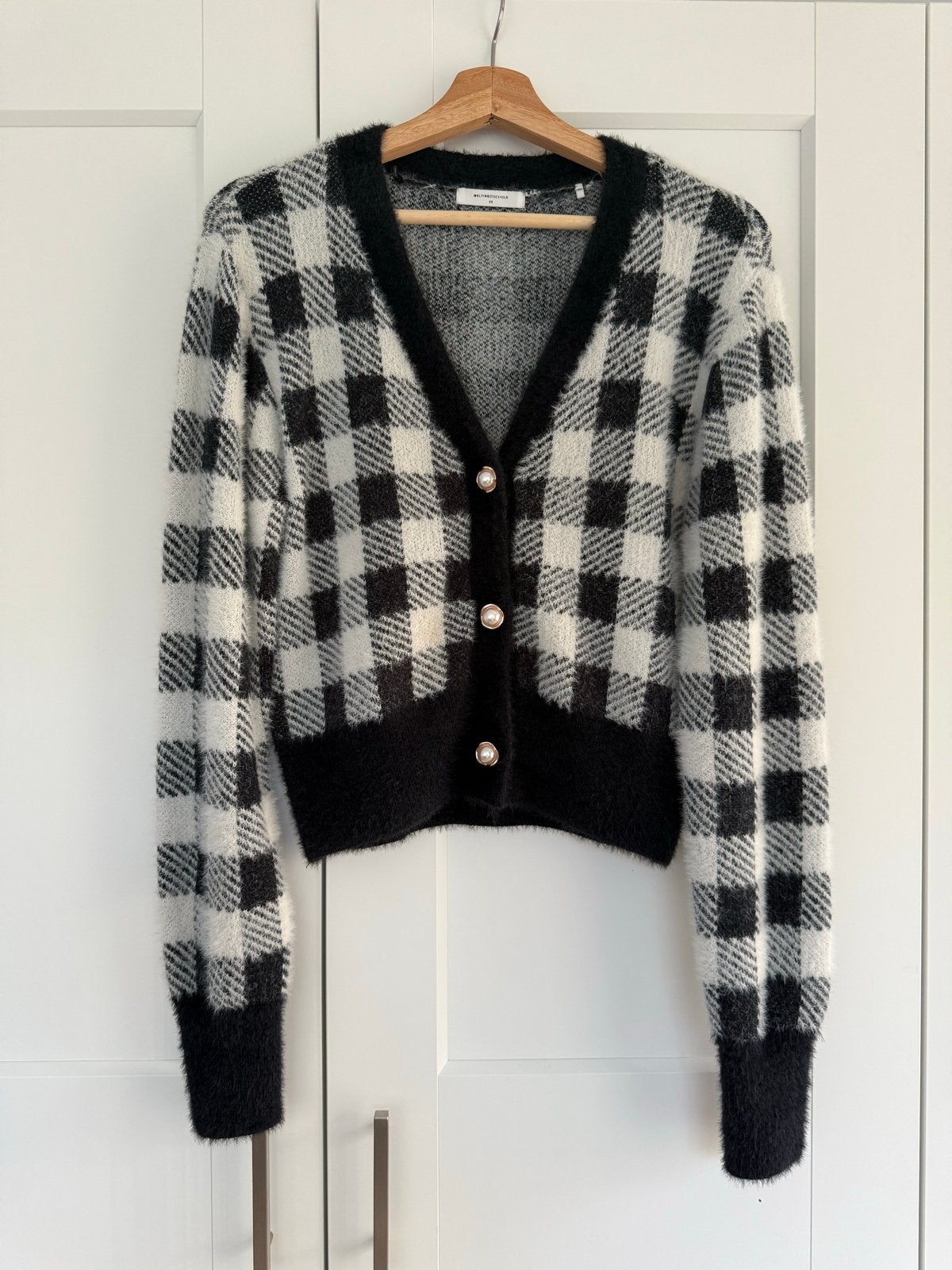 Melting Stockholm geruit vest XS - The Sting, Ophalen of Verzenden, Zo goed als nieuw, Maat 34 (XS) of kleiner, Zwart