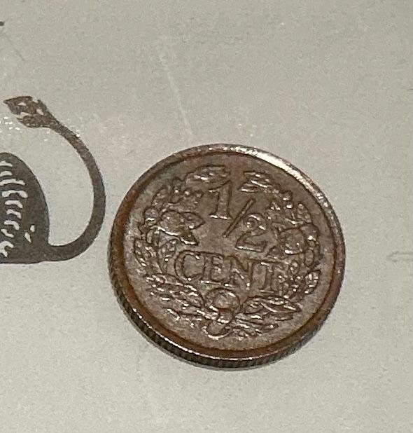 Halve Cent 1937, Verzenden, Vóór koninkrijk, Overige waardes, Losse munt