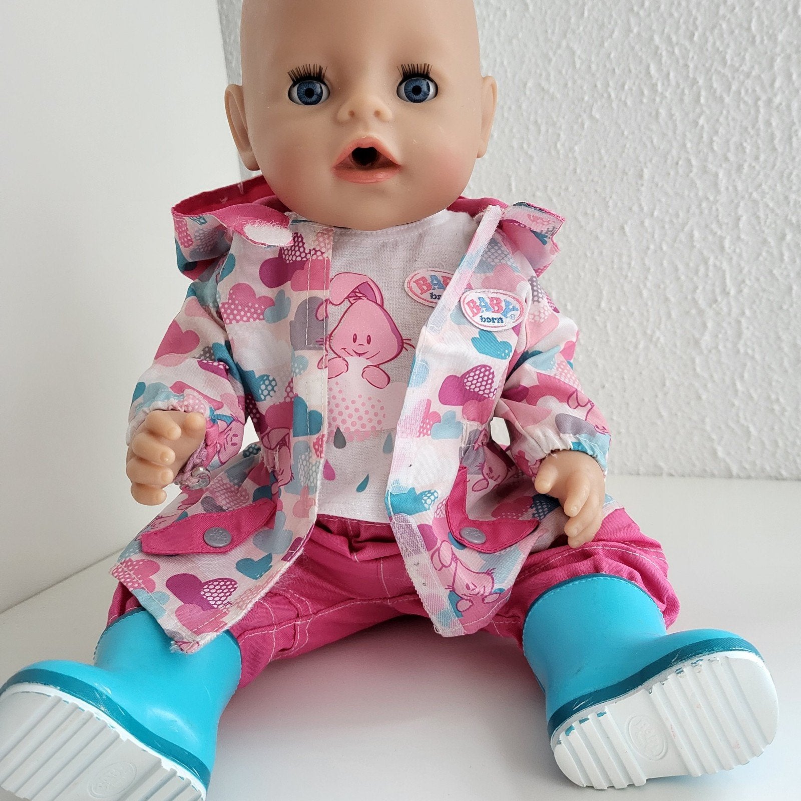Baby Born Regen set DeLuxe 4-delig Babyborn Excl.pop, Ophalen of Verzenden, Zo goed als nieuw, Babypop