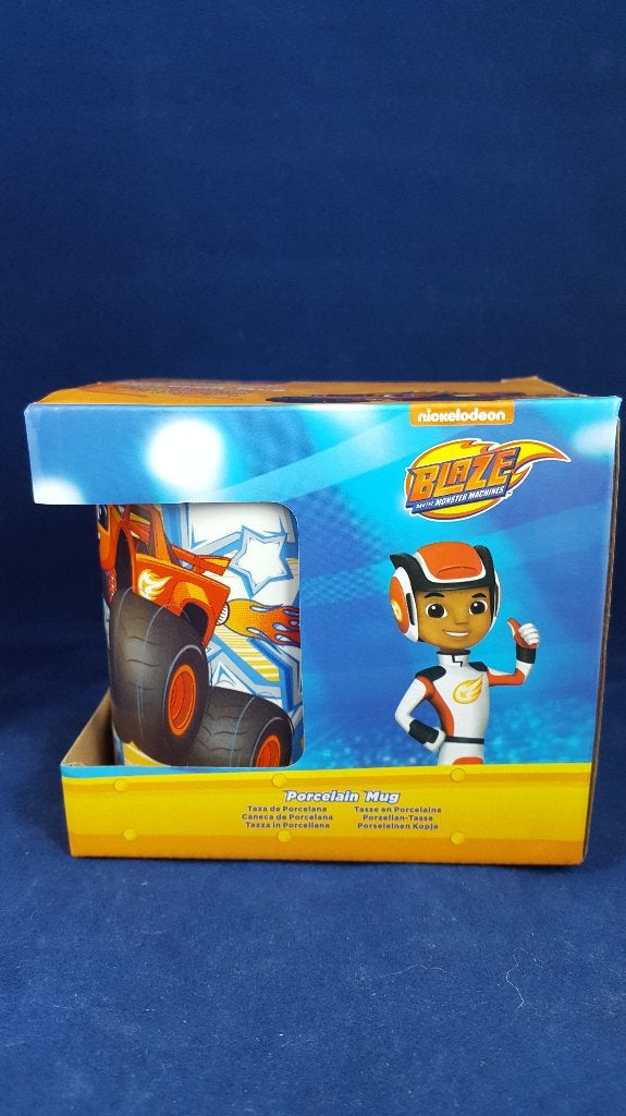 Mok Blaze en de Monstertrucks, porselein, nieuw in doos. 5B9, Tweedehands verkoop, Tweedehands verkoop, Gebruikt, Ophalen of Verzenden