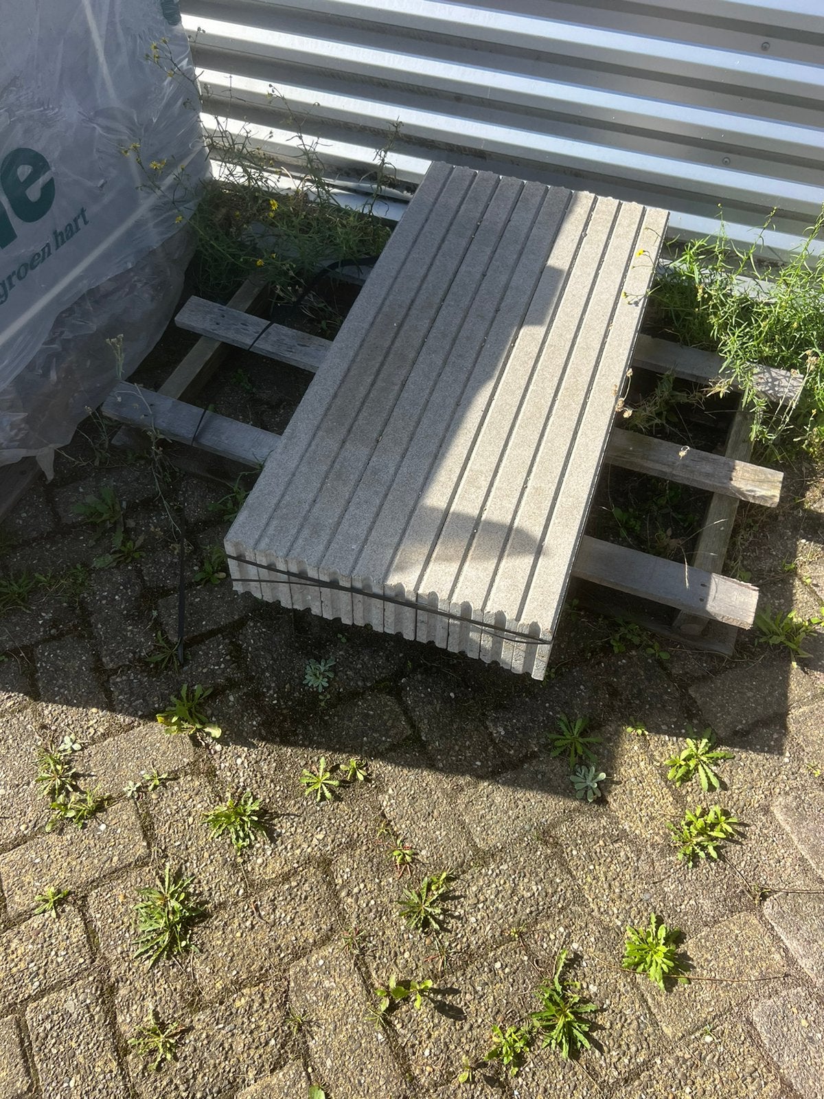 Opsluitband 5x15x100cm grijs NIEUW, Tuin en Terras, Ophalen of Verzenden, Nieuw, Overige materialen