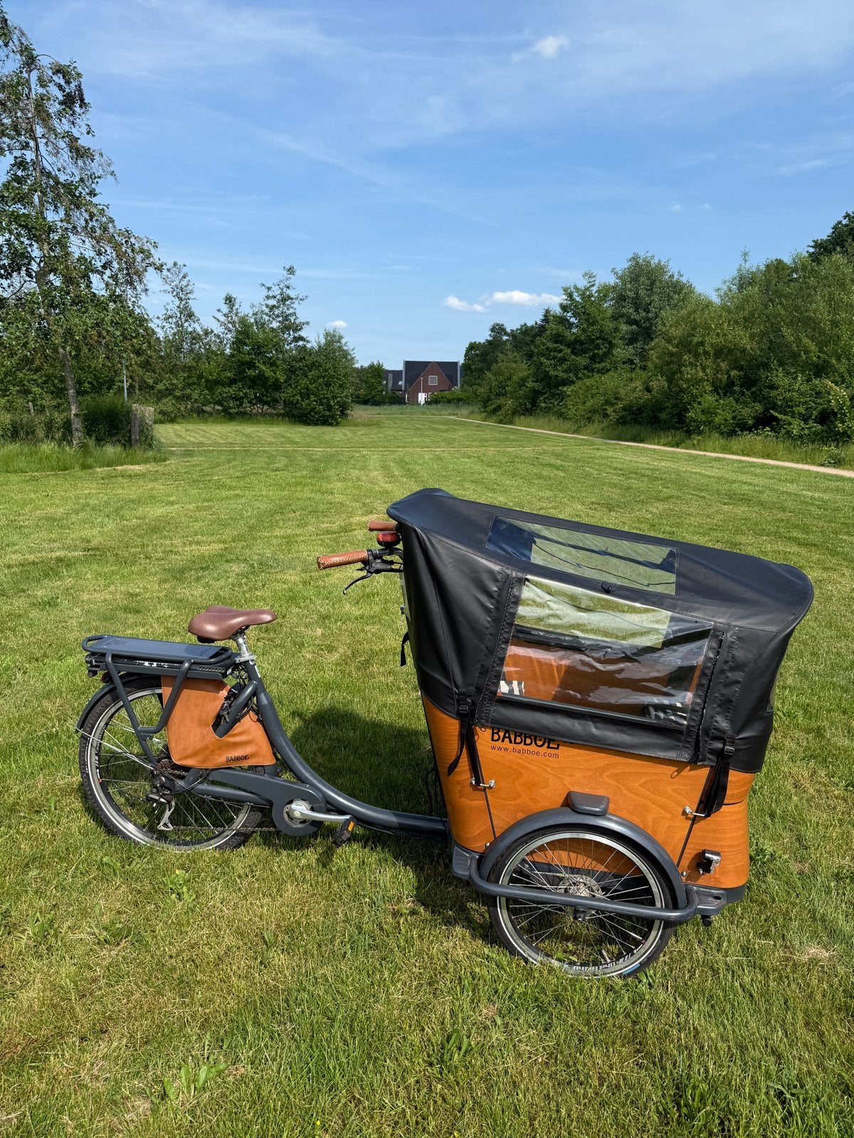 Babboe Curve Elektrische Bakfiets met Huif en Accessoires, Fietsen en Brommers, Fietsen | Bakfietsen, 4 kinderen of meer, Elektrisch